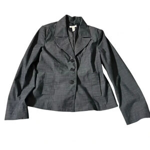 Charter Club Women's size 10 Dark Blue 3 button Blazer